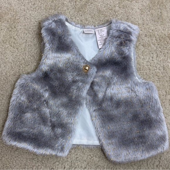 Girls toddler faux fur vest - Picture 1 of 5
